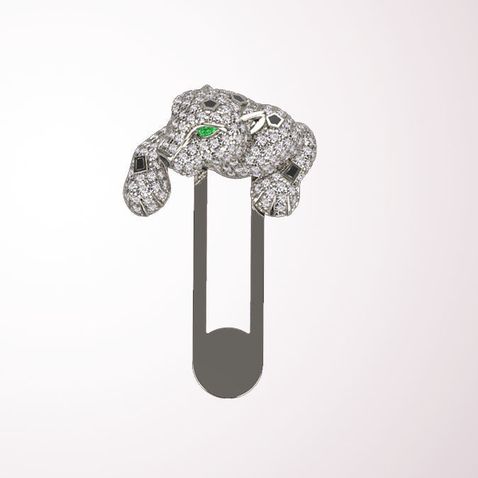 tie clip cufflinks 3D print model_29