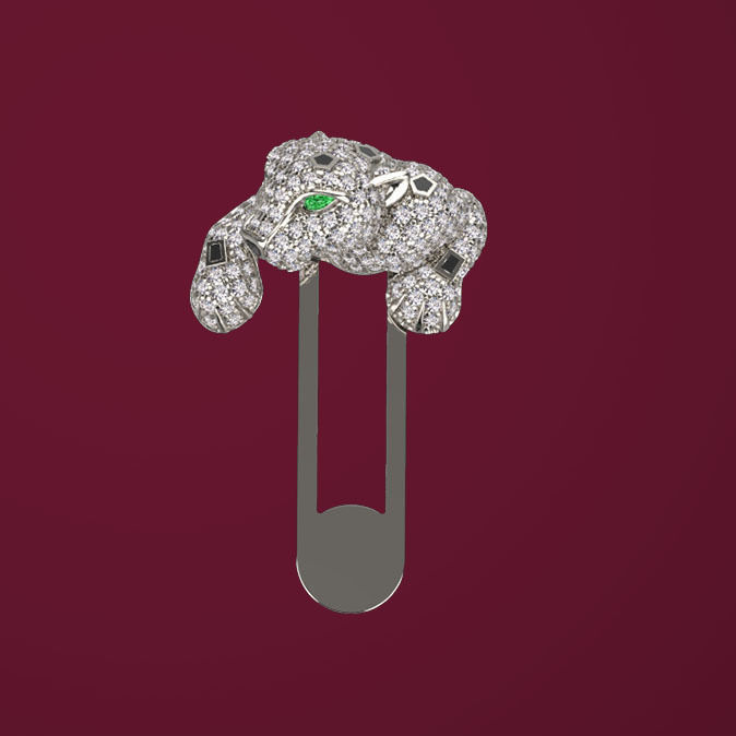 tie clip cufflinks 3D print model_21