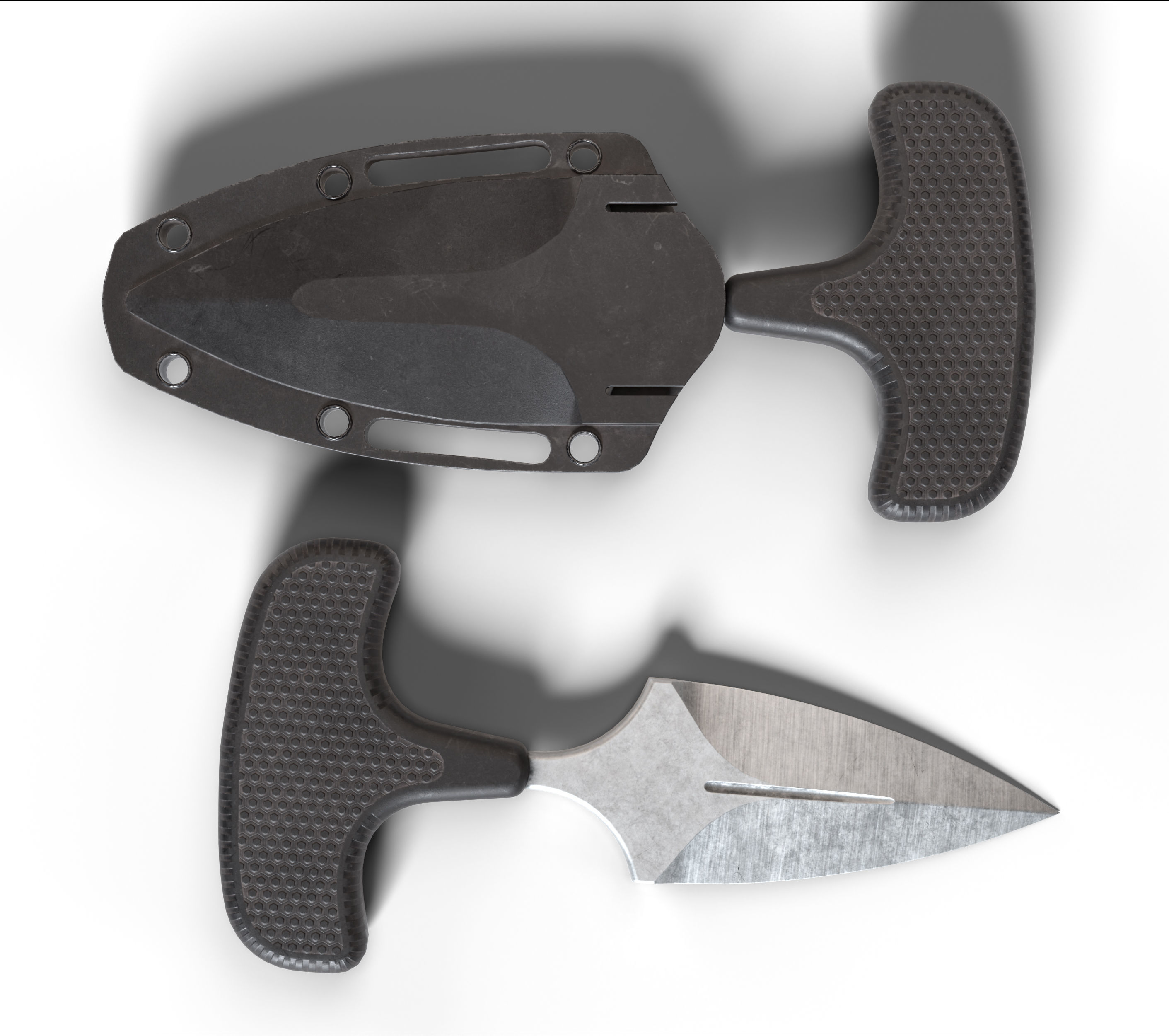 Cold Steel Safe Maker Dagger Low-poly 3D model_1