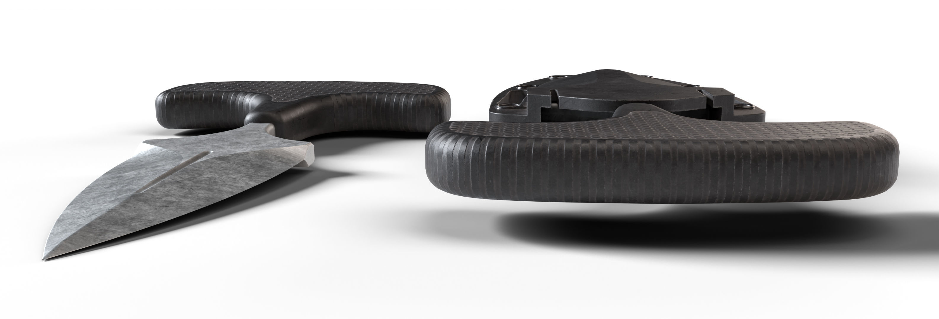 Cold Steel Safe Maker Dagger Low-poly 3D model_4