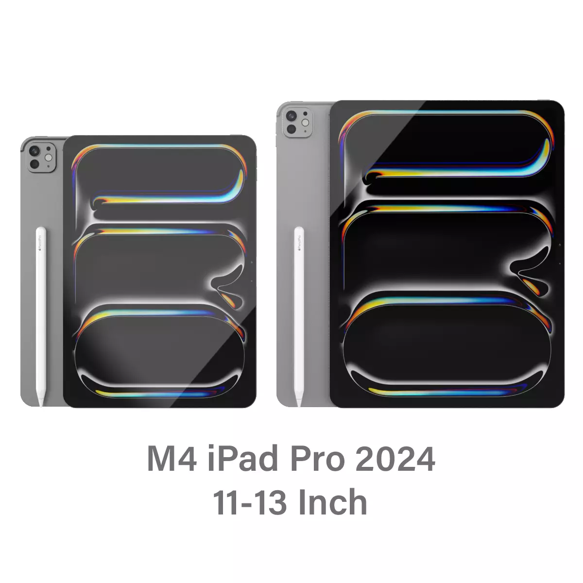 High-detailed Apple iPad Pro 13-11inch 2024 with Apple Pencil 3D 3D model_0