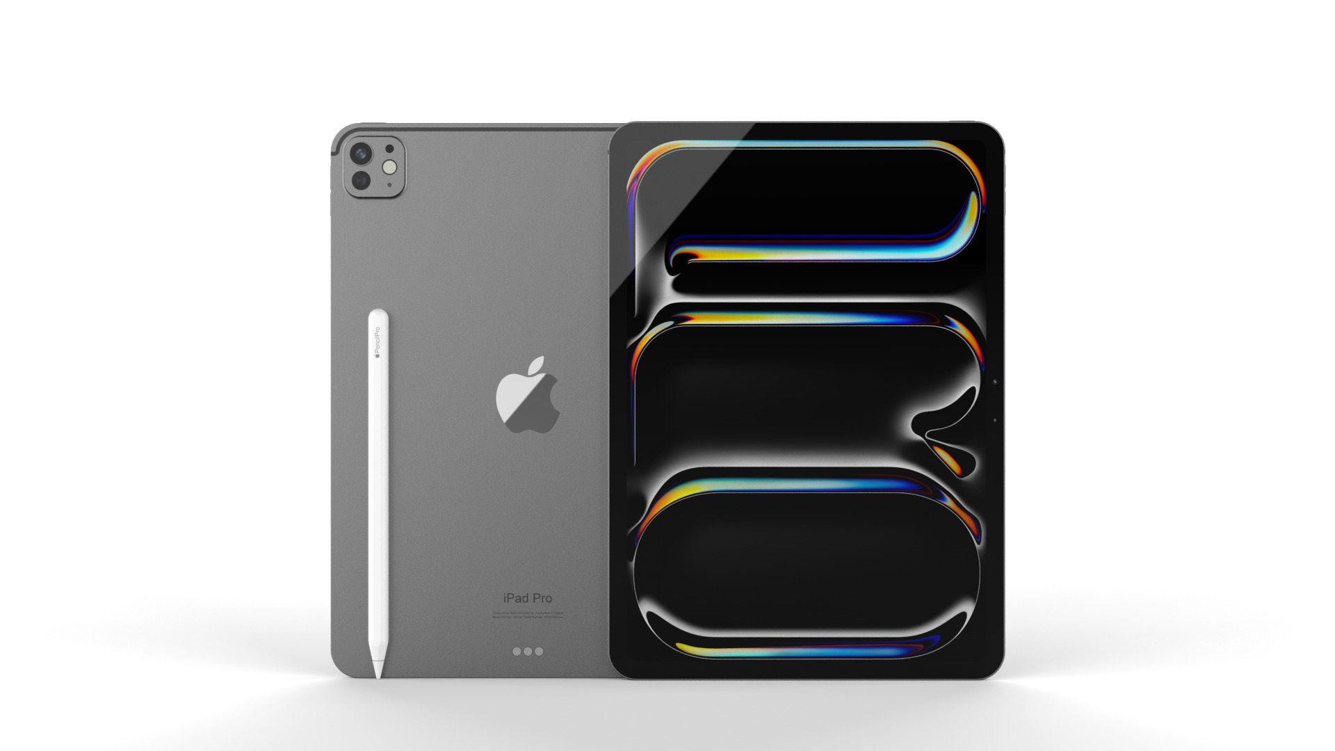 High-detailed Apple iPad Pro 13-11inch 2024 with Apple Pencil 3D 3D model_10