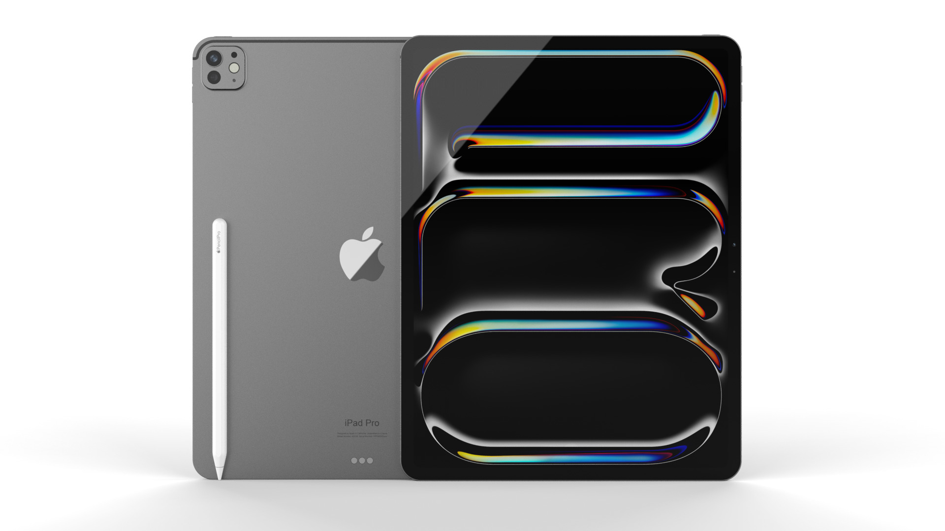 High-detailed Apple iPad Pro 13-11inch 2024 with Apple Pencil 3D 3D model_8