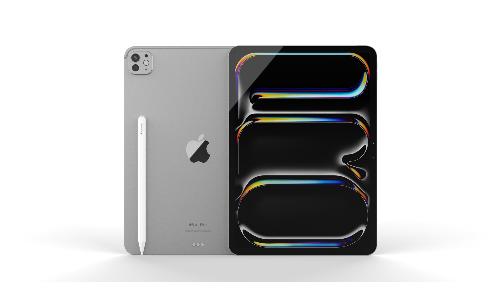 High-detailed Apple iPad Pro 13-11inch 2024 with Apple Pencil 3D 3D model_9