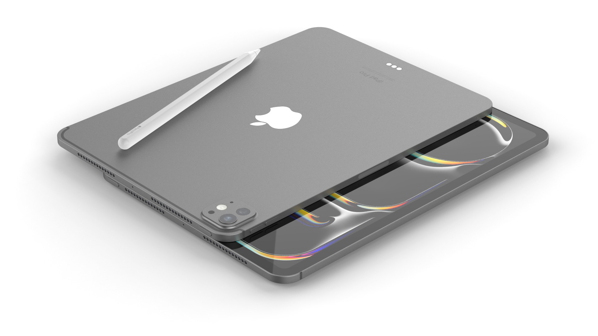 High-detailed Apple iPad Pro 13-11inch 2024 with Apple Pencil 3D 3D model_13