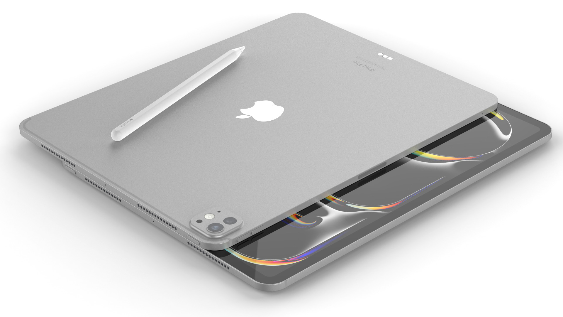 High-detailed Apple iPad Pro 13-11inch 2024 with Apple Pencil 3D 3D model_12