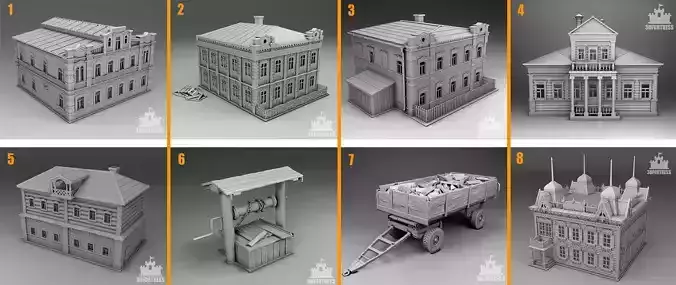 Tsarist Russia 3D Model Collection