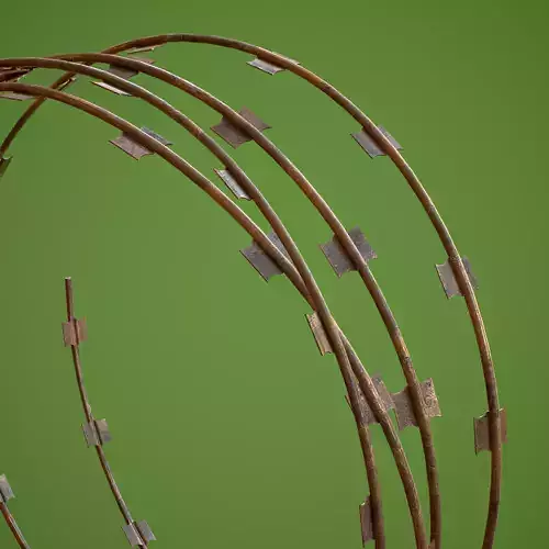 Barbed Wire Kit Low-poly 3D model