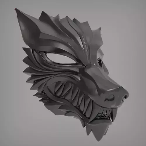 Wolf Mask 3D print model