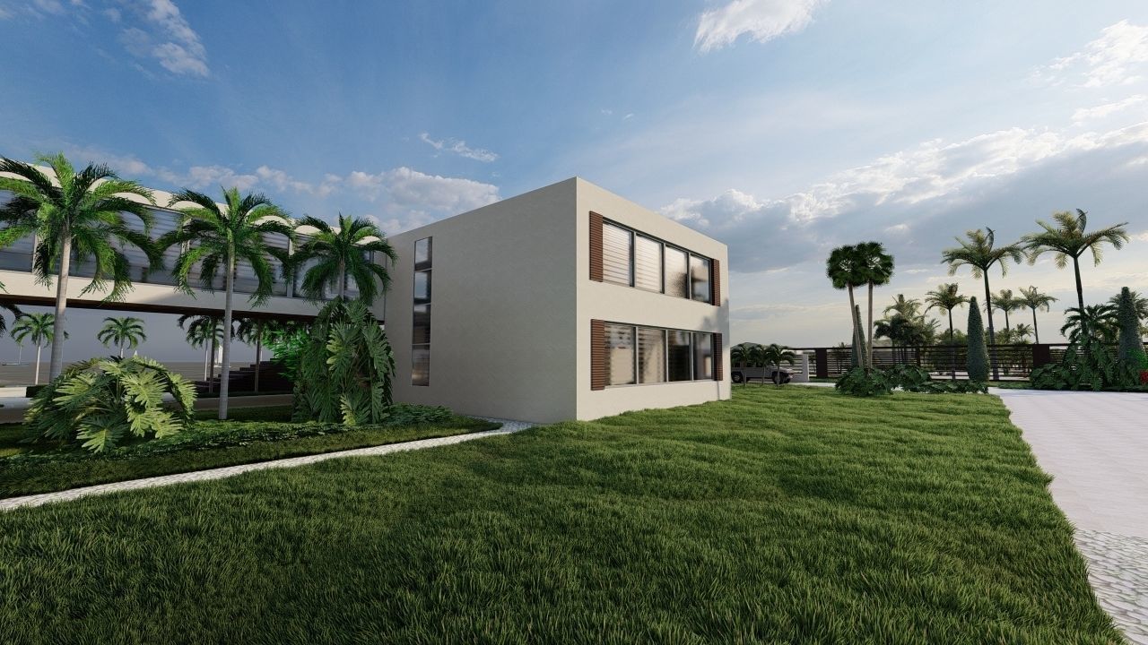 Casa Scene-villa-modern house 3D model_16