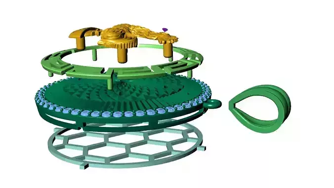 rooster shaped pendant