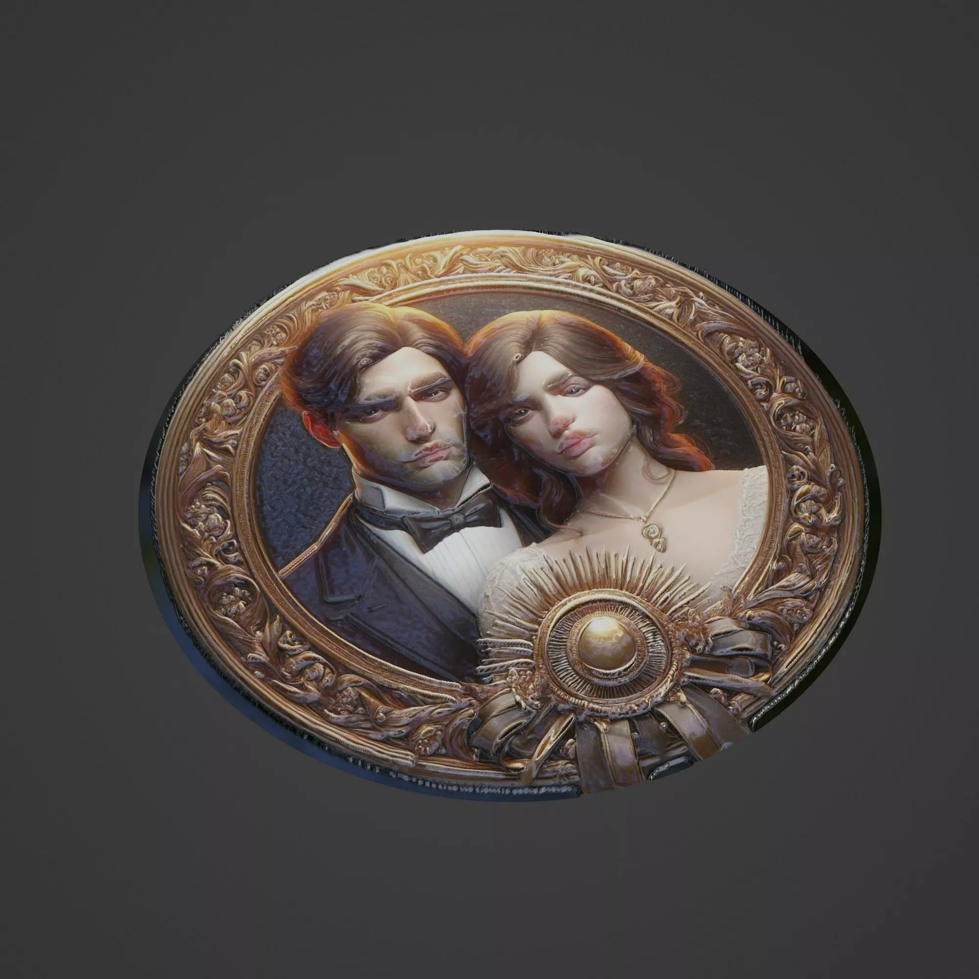 Love Medallion 3D print model