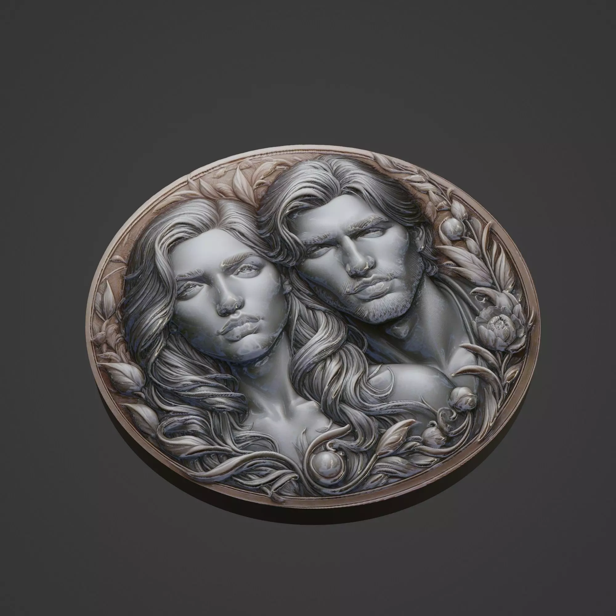 Love Medallion 3D print model