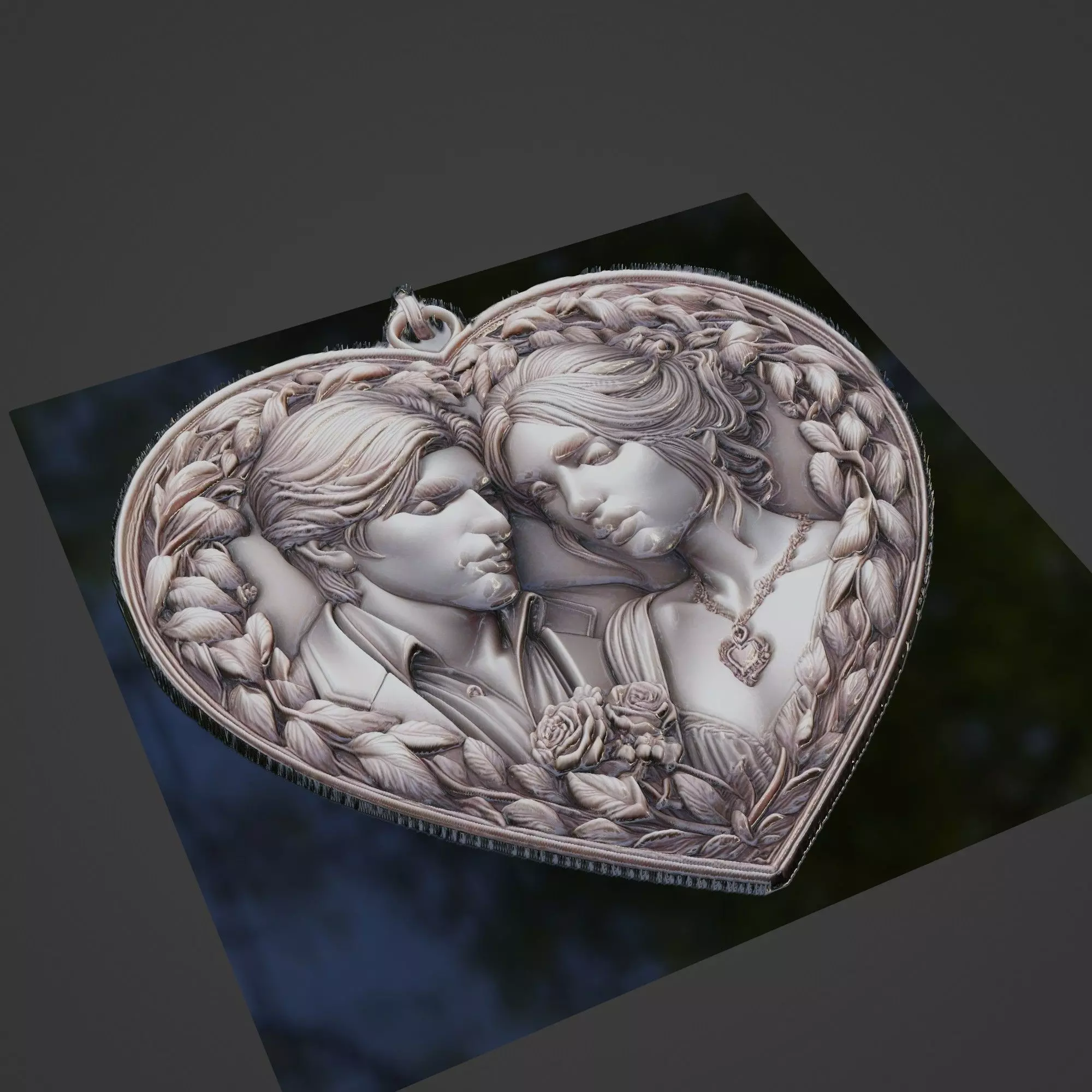 Love Medallion 3D print model