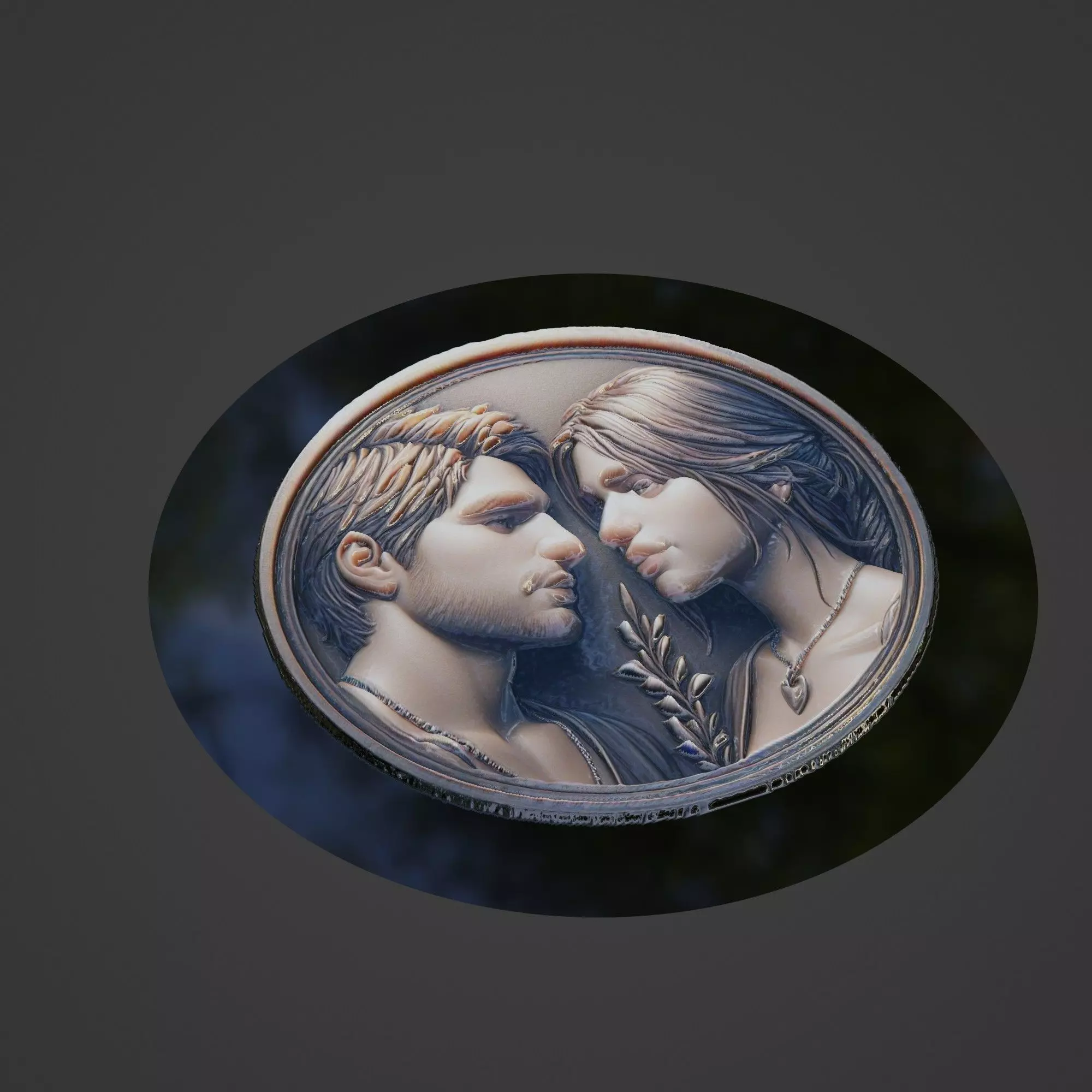 Love Medallion 3D print model