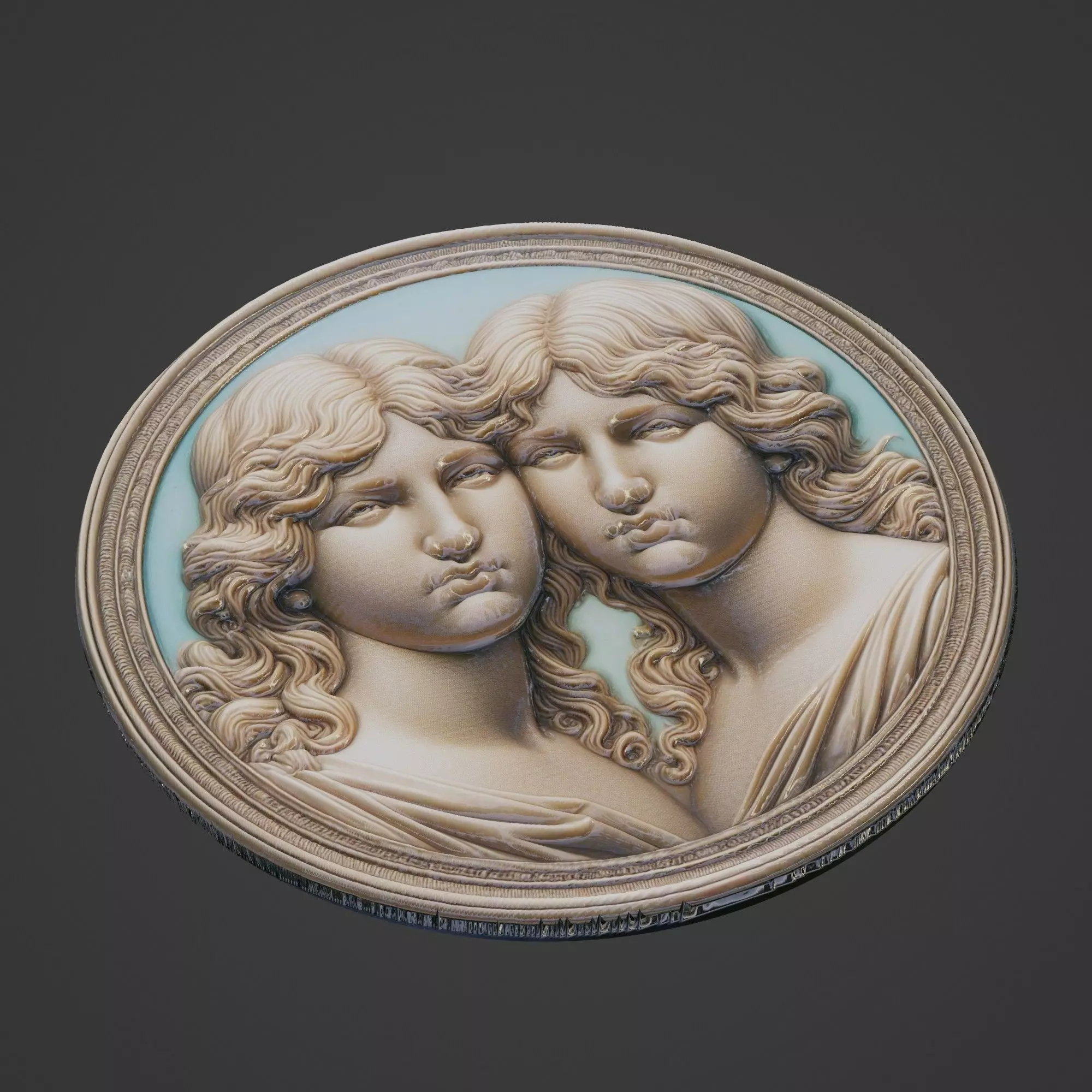 Love Medallion 3D print model