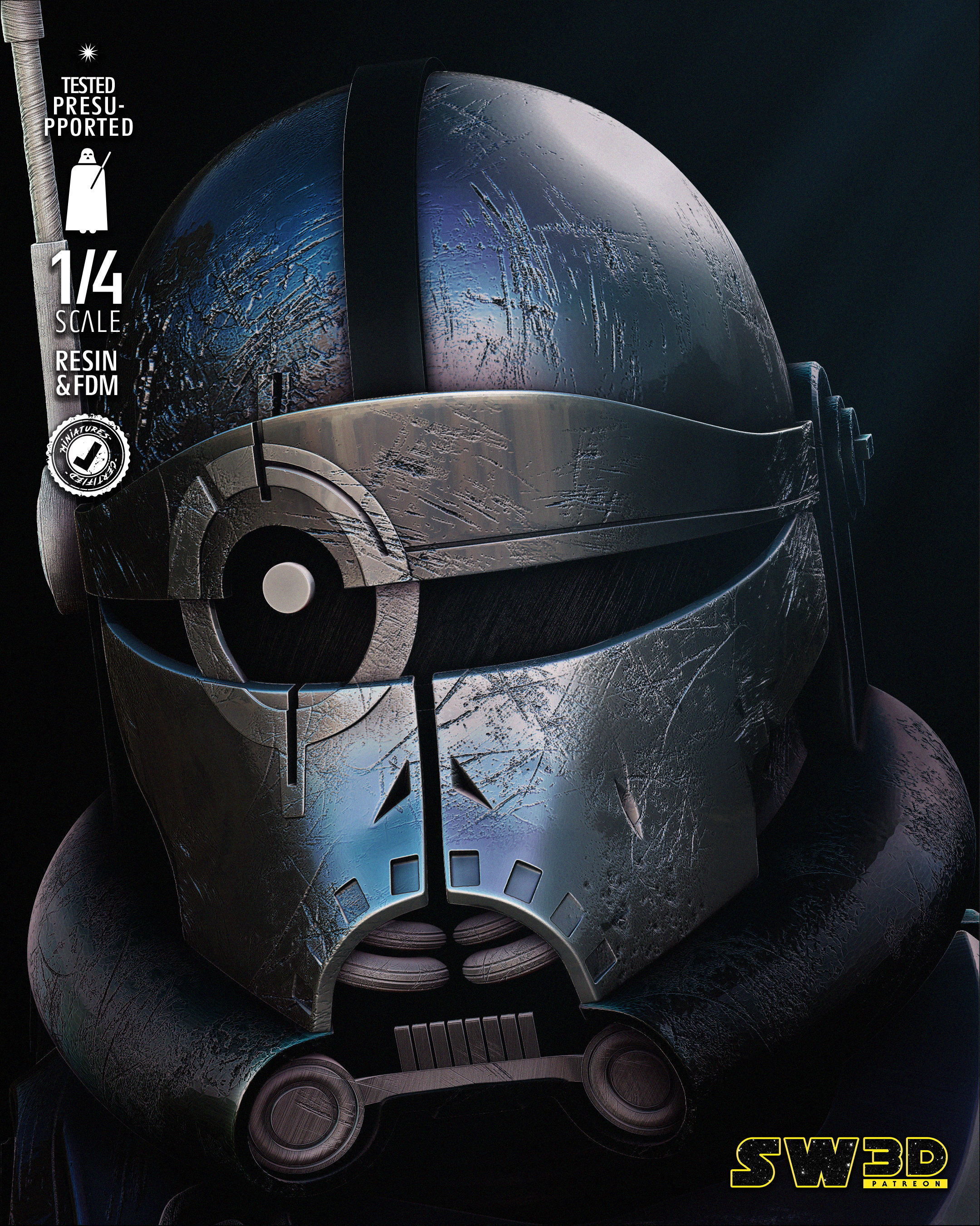 STAR WARS Crosshair Bust Tested for 3D Printing 3D print model_44