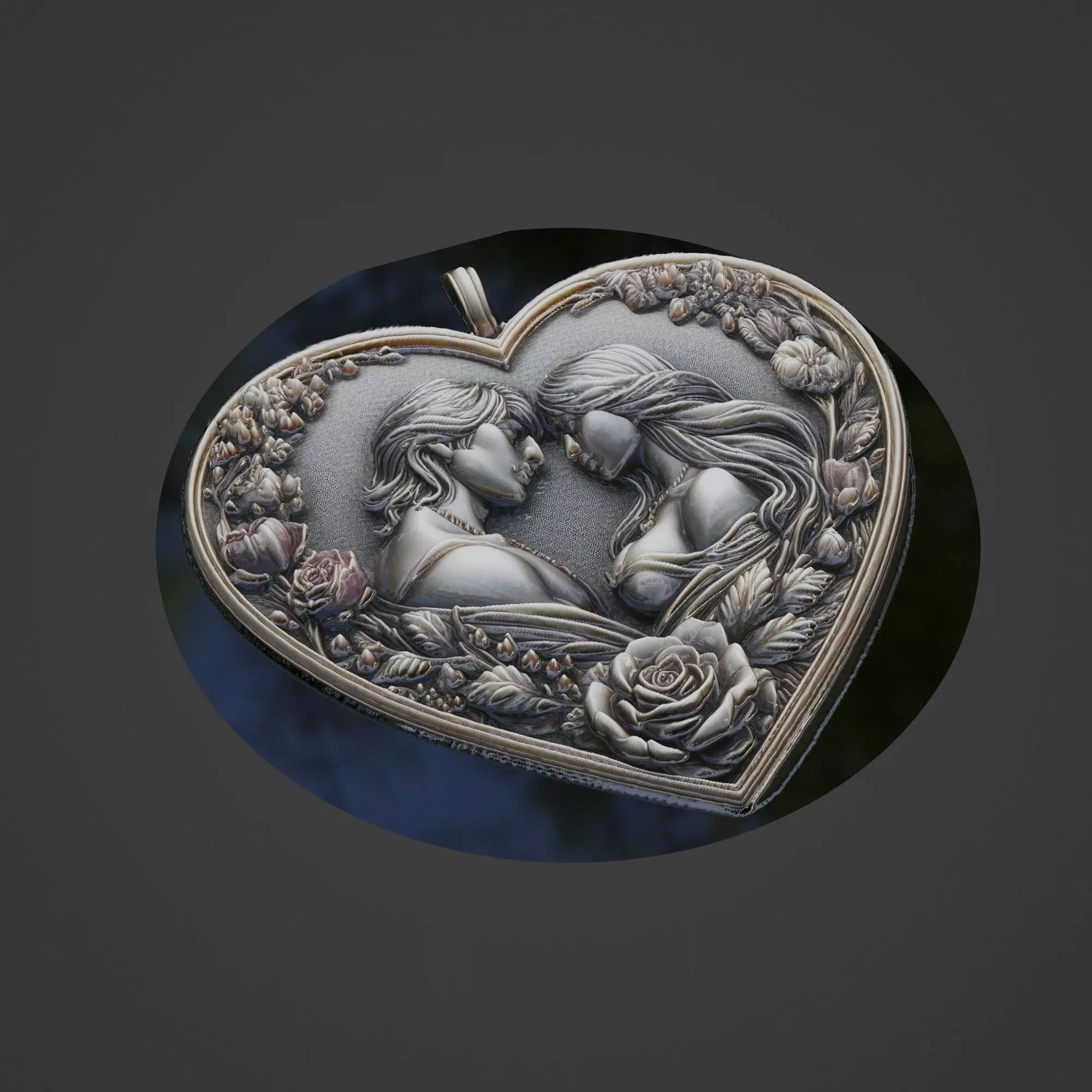 Love Medallion 3D print model