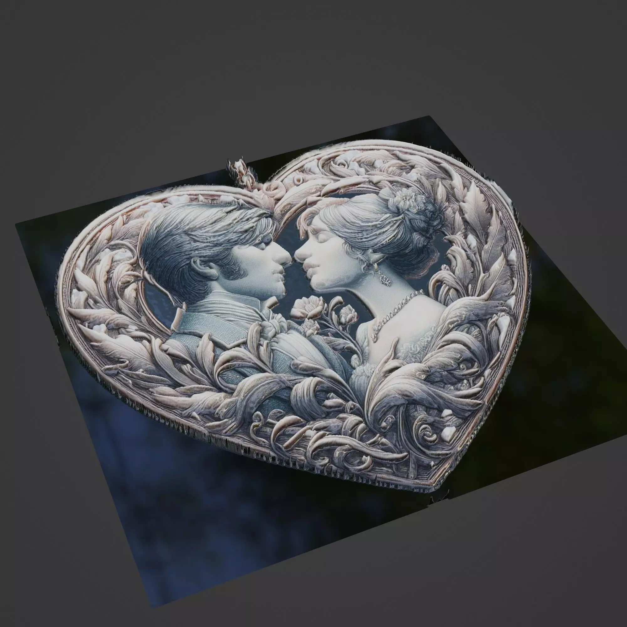 Love Medallion 3D print model