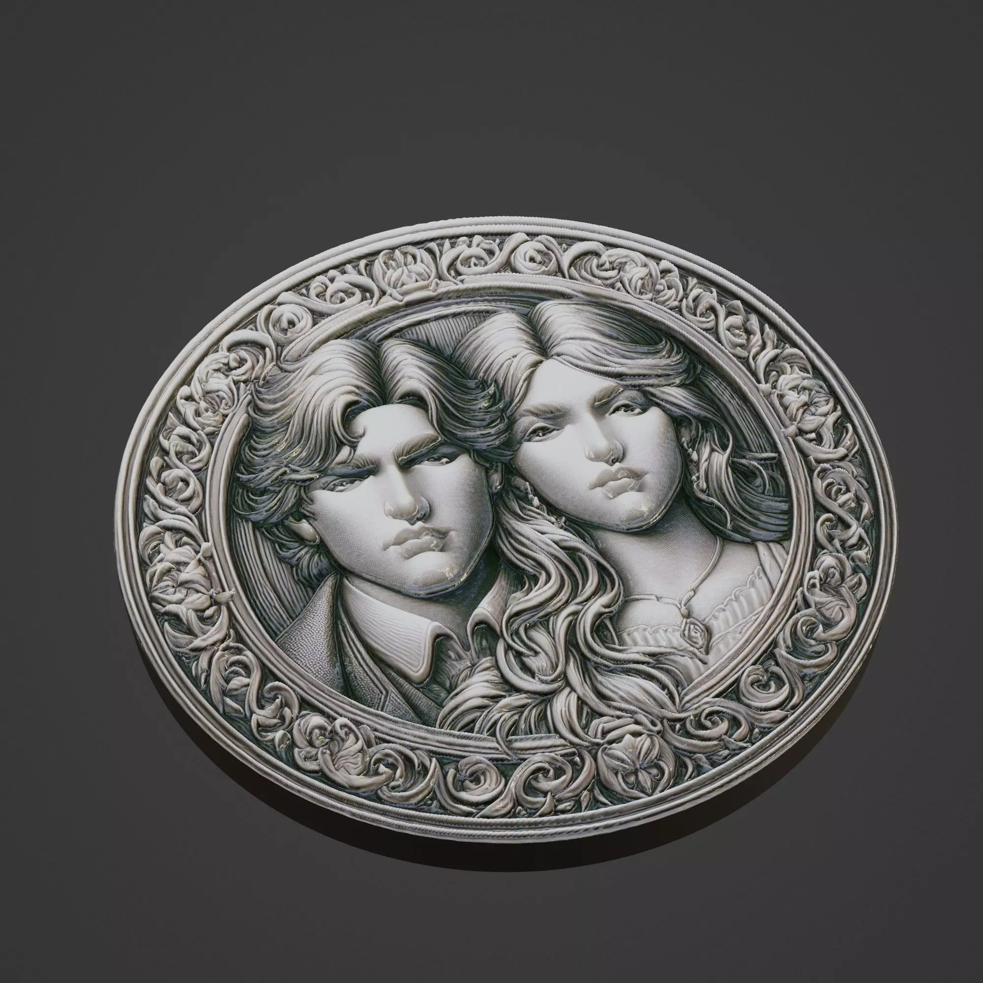 Love Medallion 3D print model