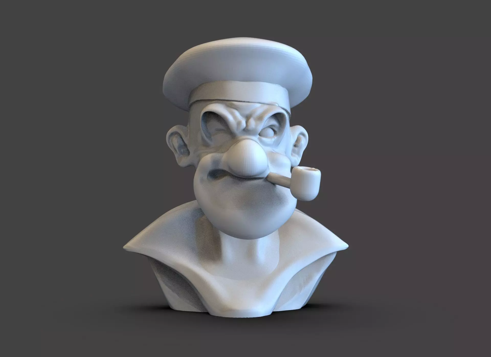 Popeye The Sailor Bust 3D print model