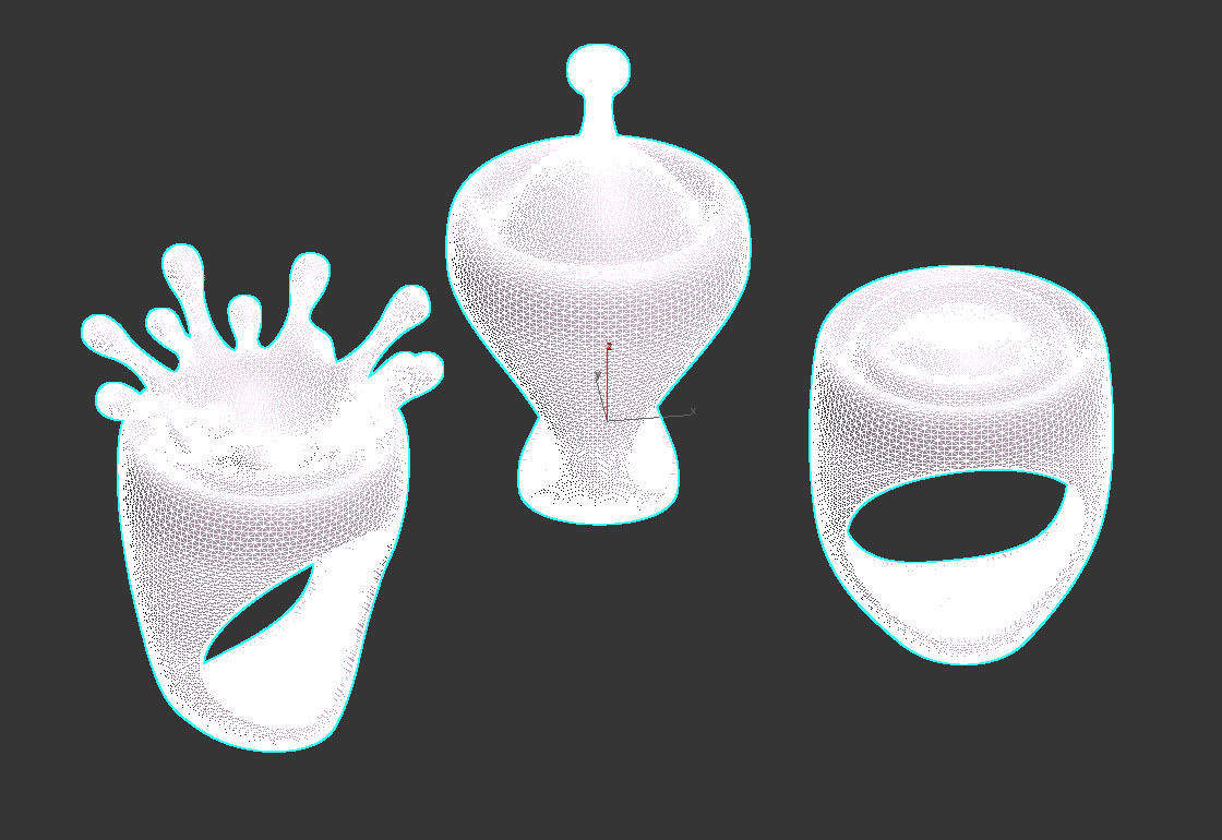 rings silver 3D print model_5