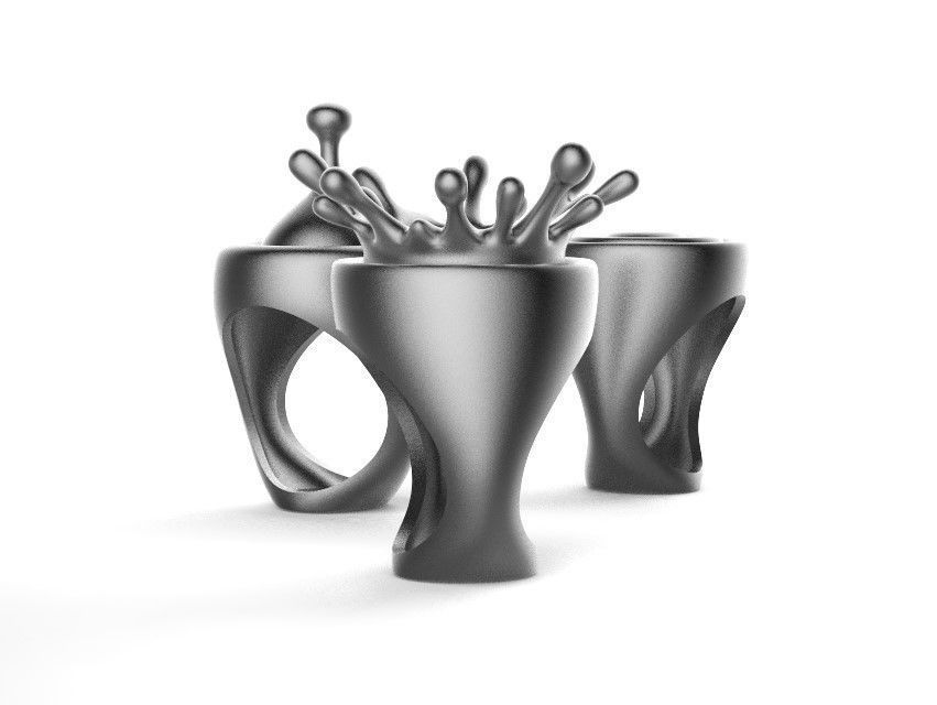 rings silver 3D print model_13