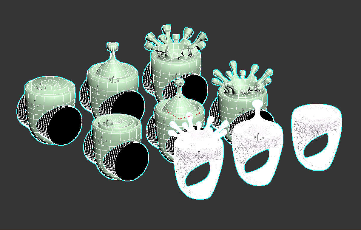 rings silver 3D print model_6