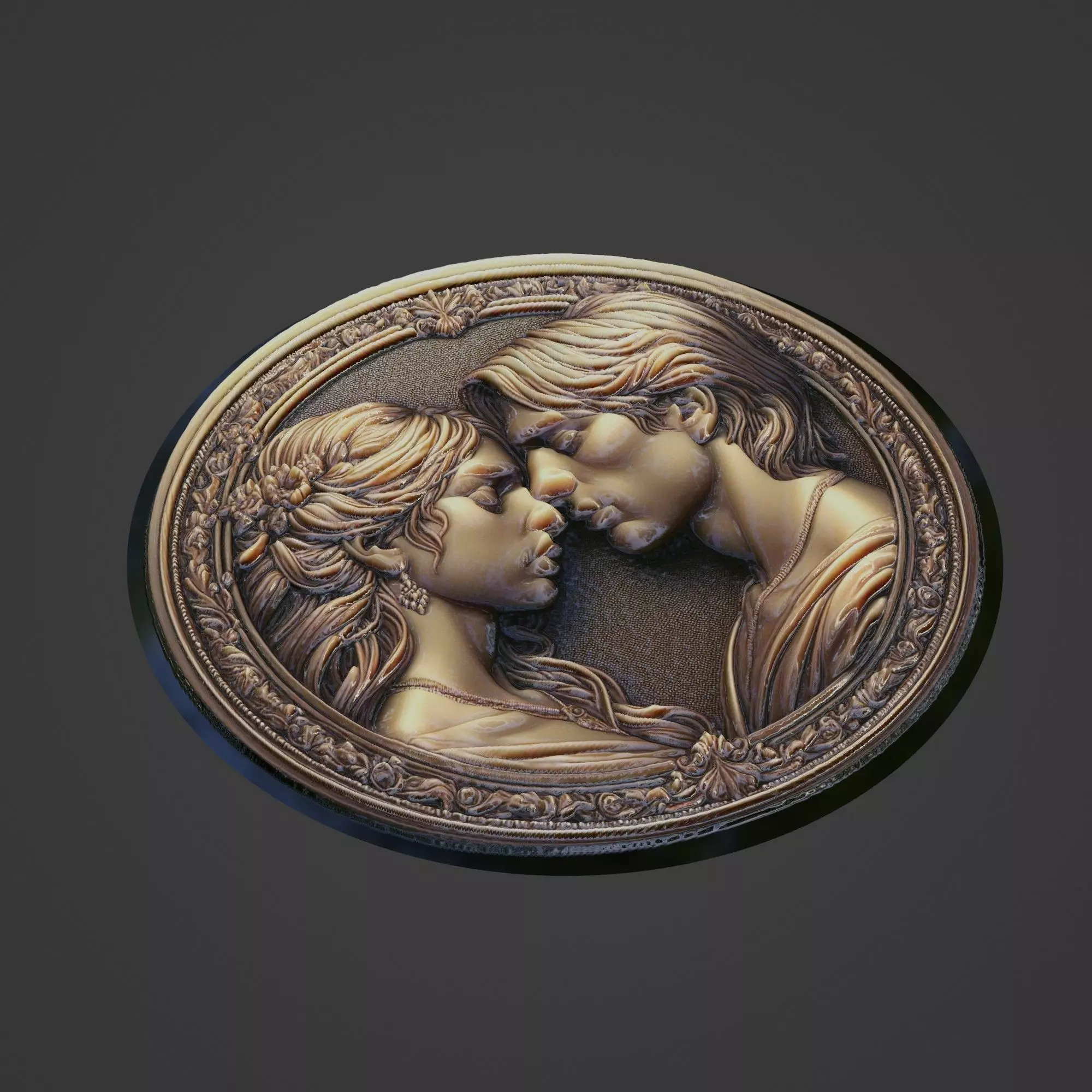 Love Medallion 3D print model