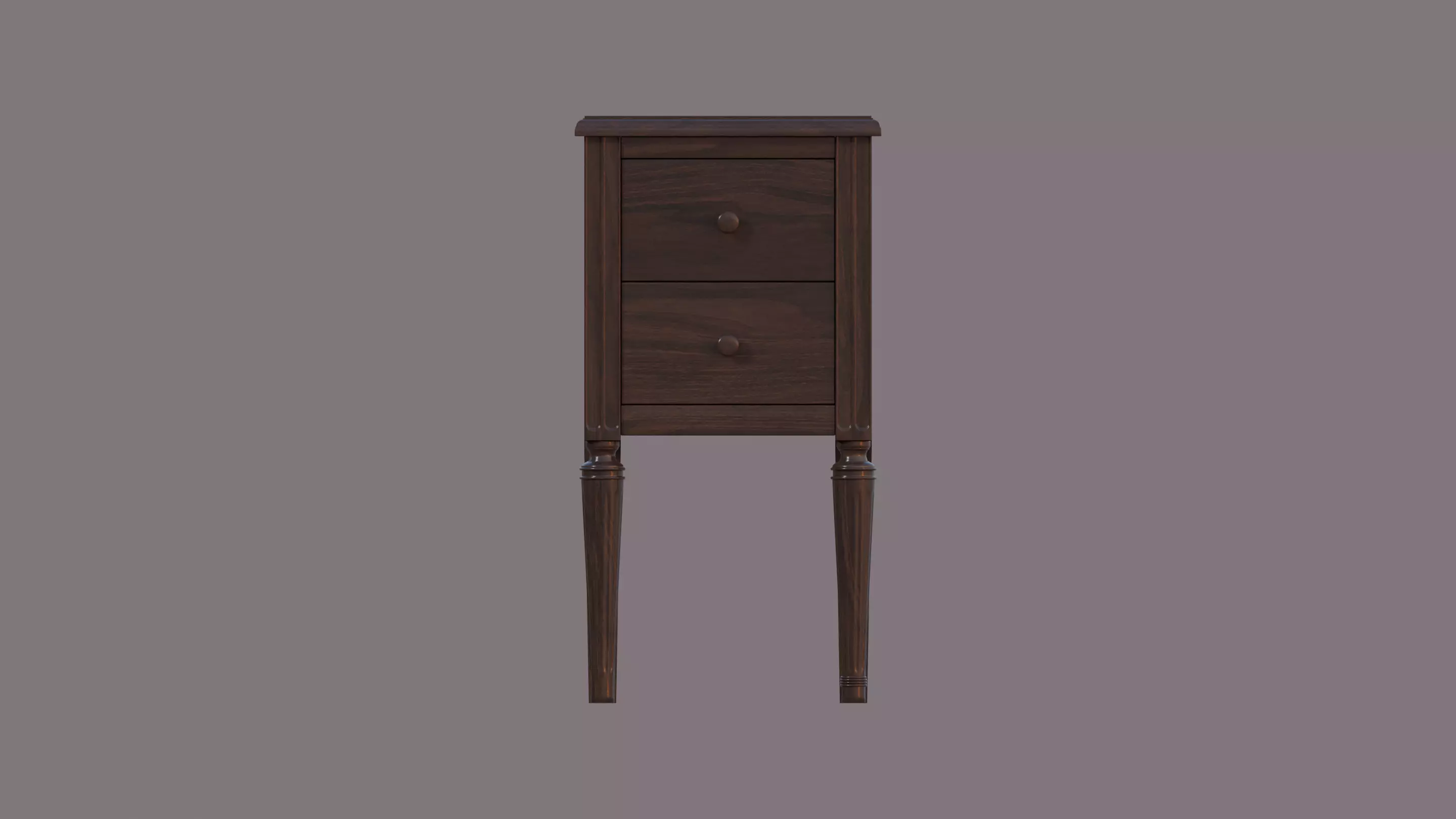 1920s Victorian Nightstand 3D model_0