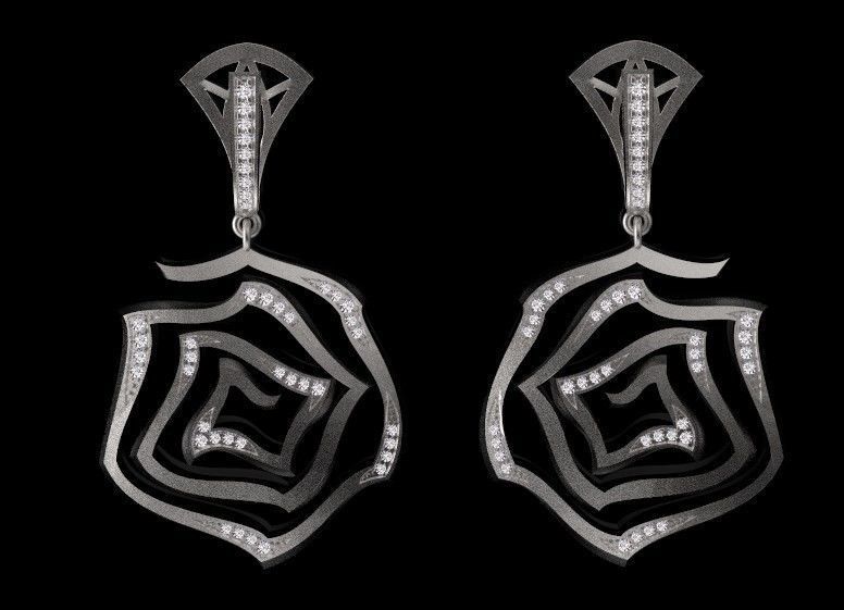 earrings 3D print model_5