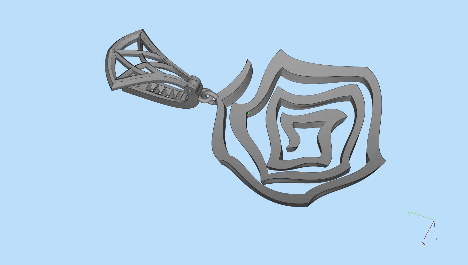 earrings 3D print model_7