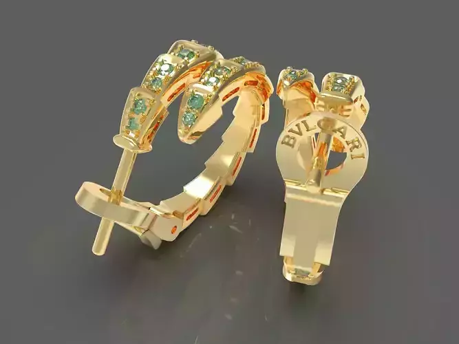 BVLGARI snakes earrings 