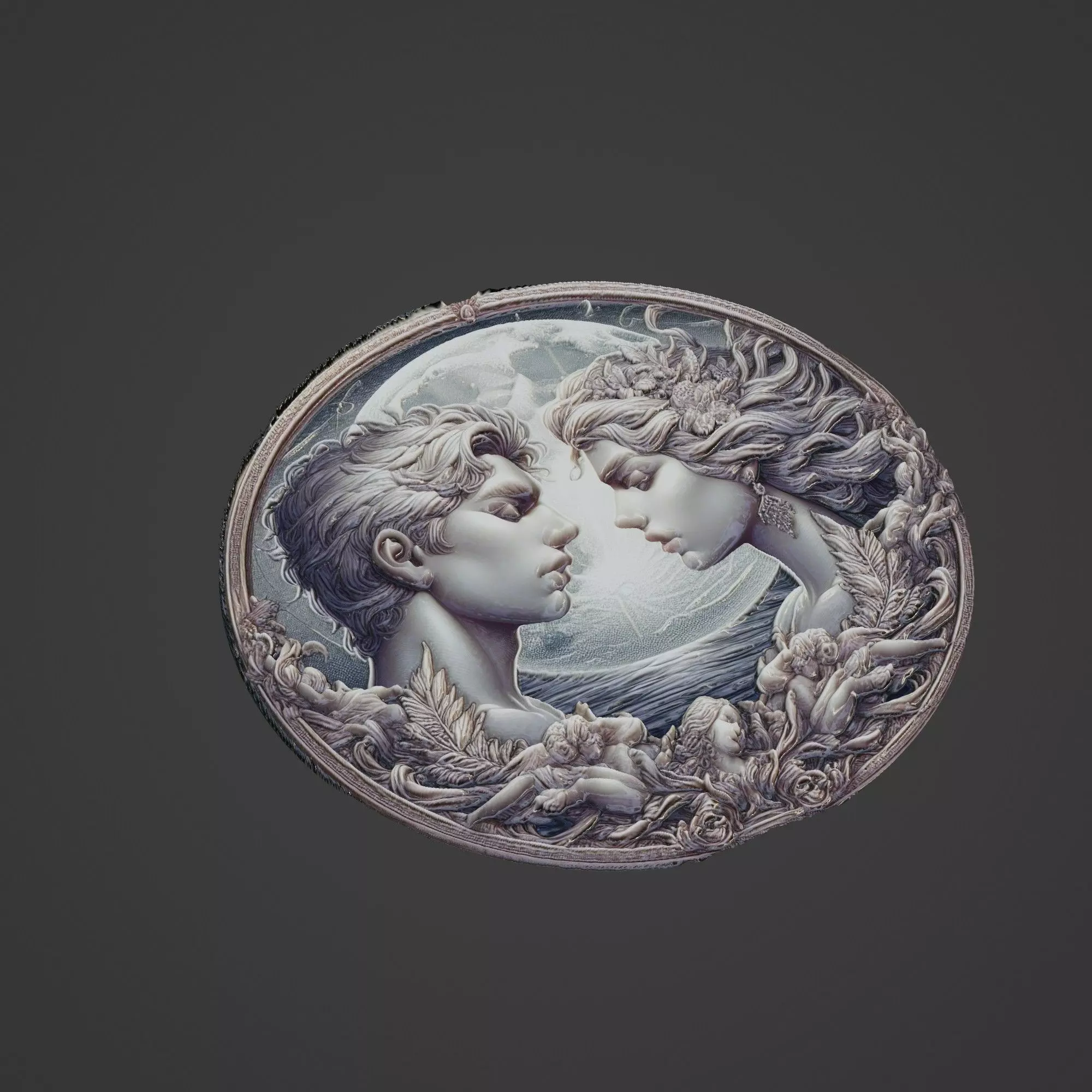 Love Medallion 3D print model