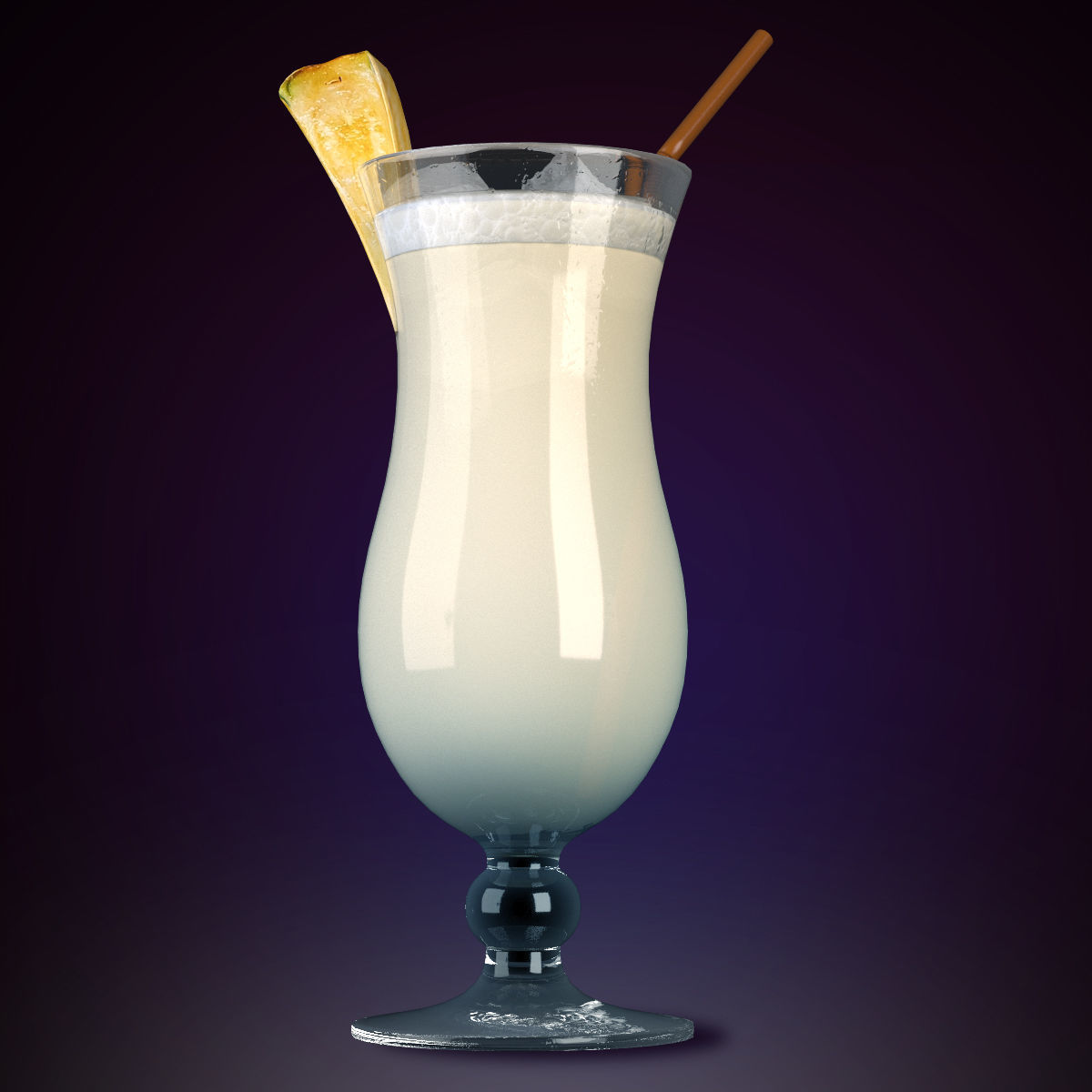 Coctails set VRay 3D model_1