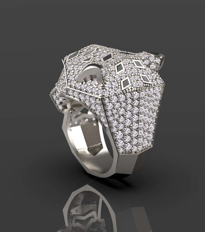 ring  gold 3D print model_37