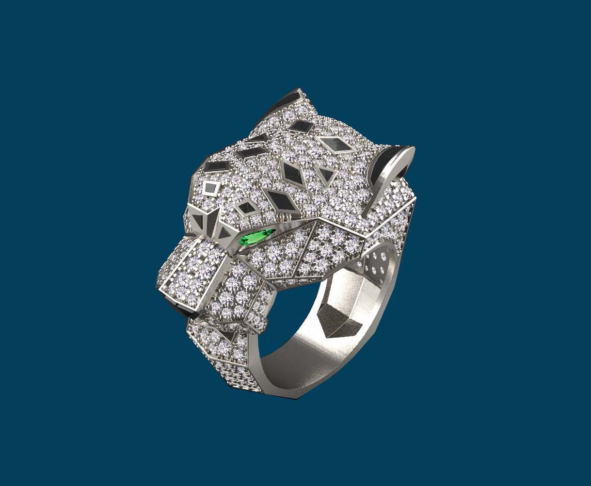 ring  gold 3D print model_42