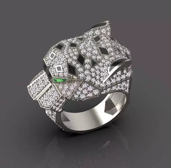 ring  gold 3D print model_0