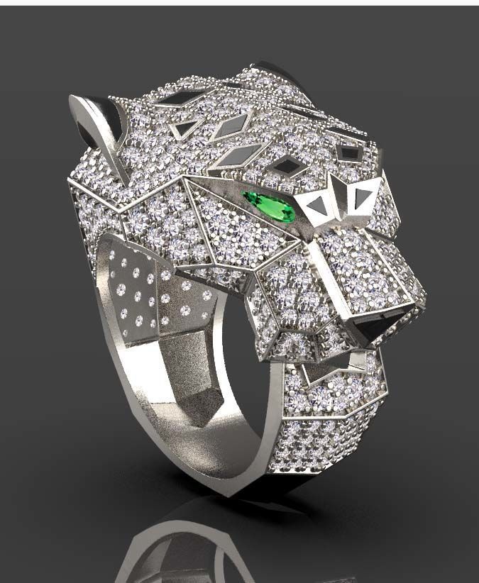 ring  gold 3D print model_33