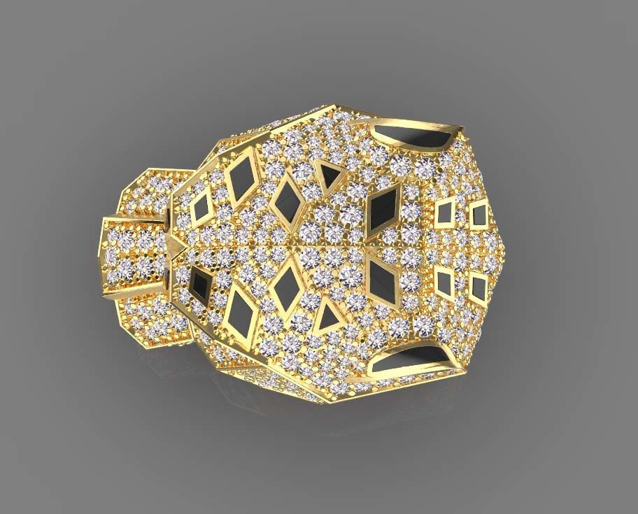 ring  gold 3D print model_45