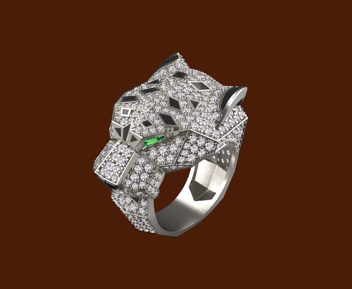 ring  gold 3D print model_13