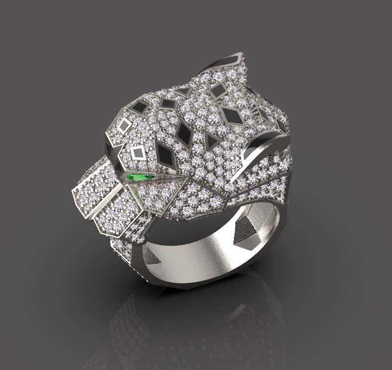 ring  gold 3D print model_25