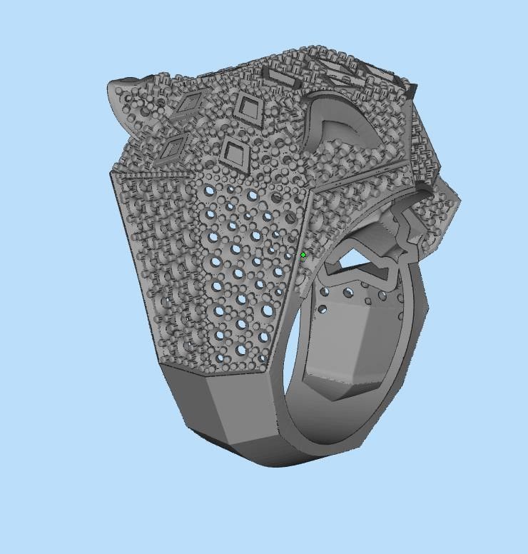 ring  gold 3D print model_15