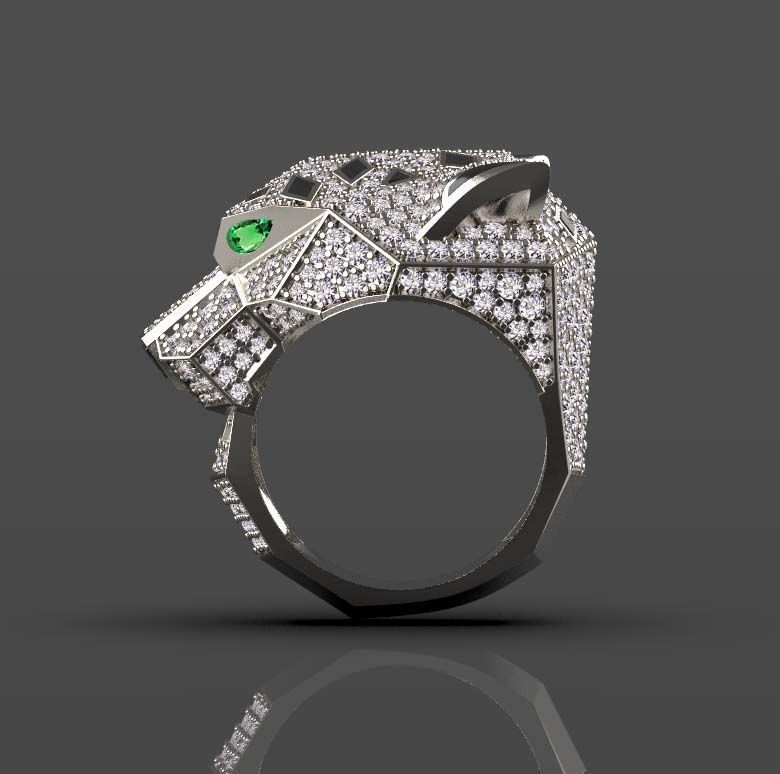 ring  gold 3D print model_11