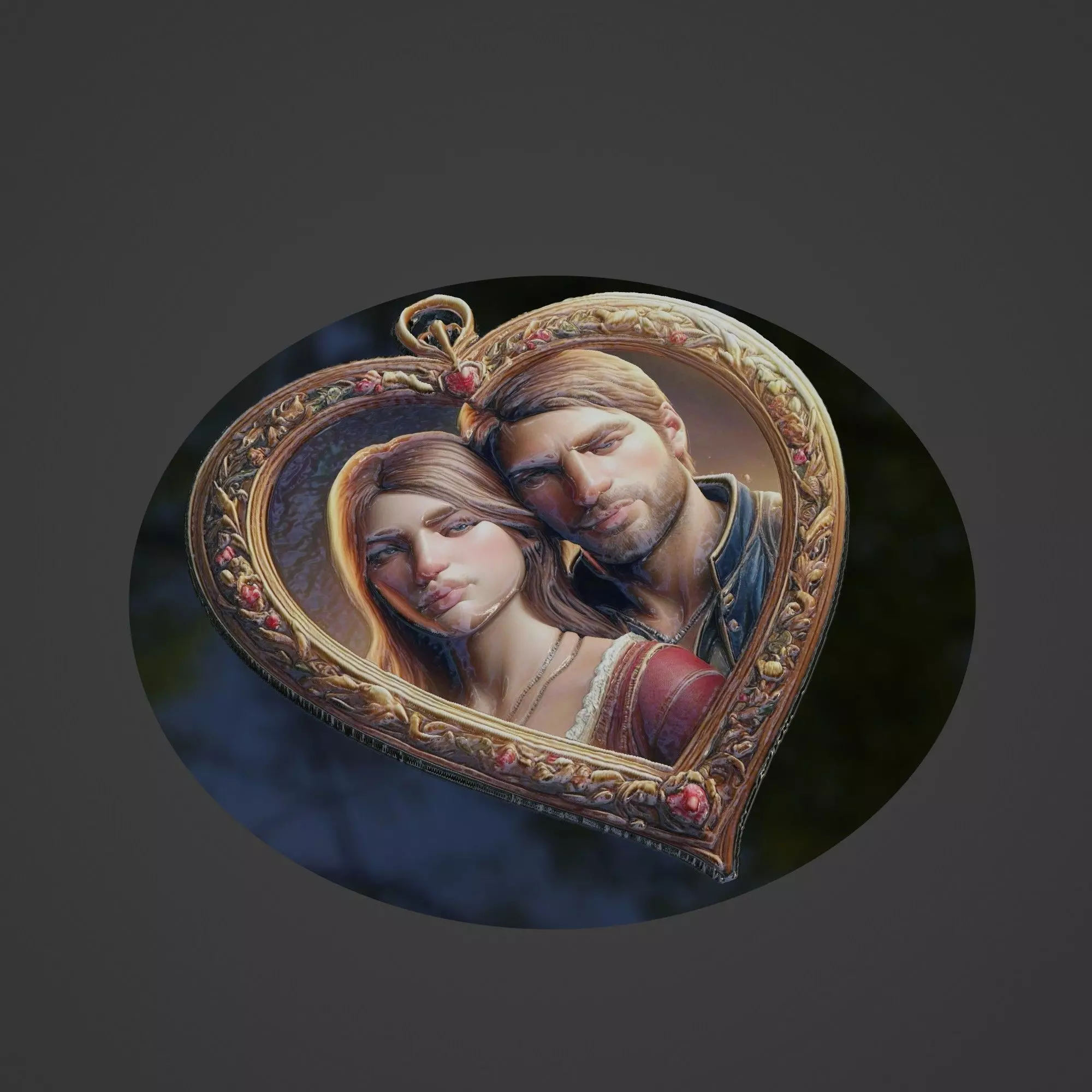 Love Medallion 3D print model