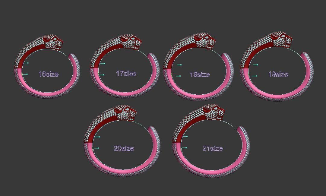 bracelet panther 3D print model_11