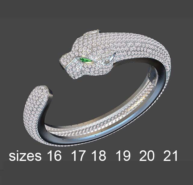 bracelet panther 3D print model_8