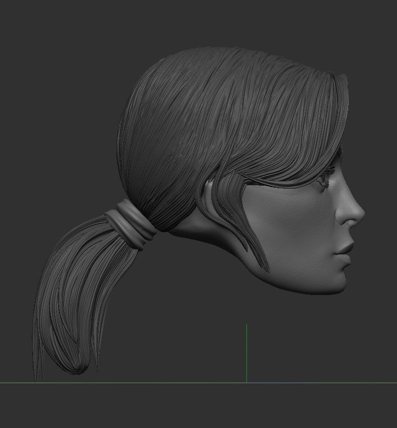 Lucy Fallout - Head Custom 3D print model_3