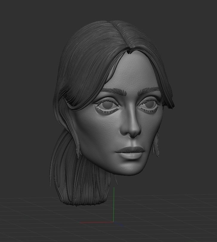 Lucy Fallout - Head Custom 3D print model_4