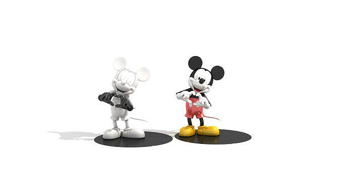Mickey Mouse 3D model